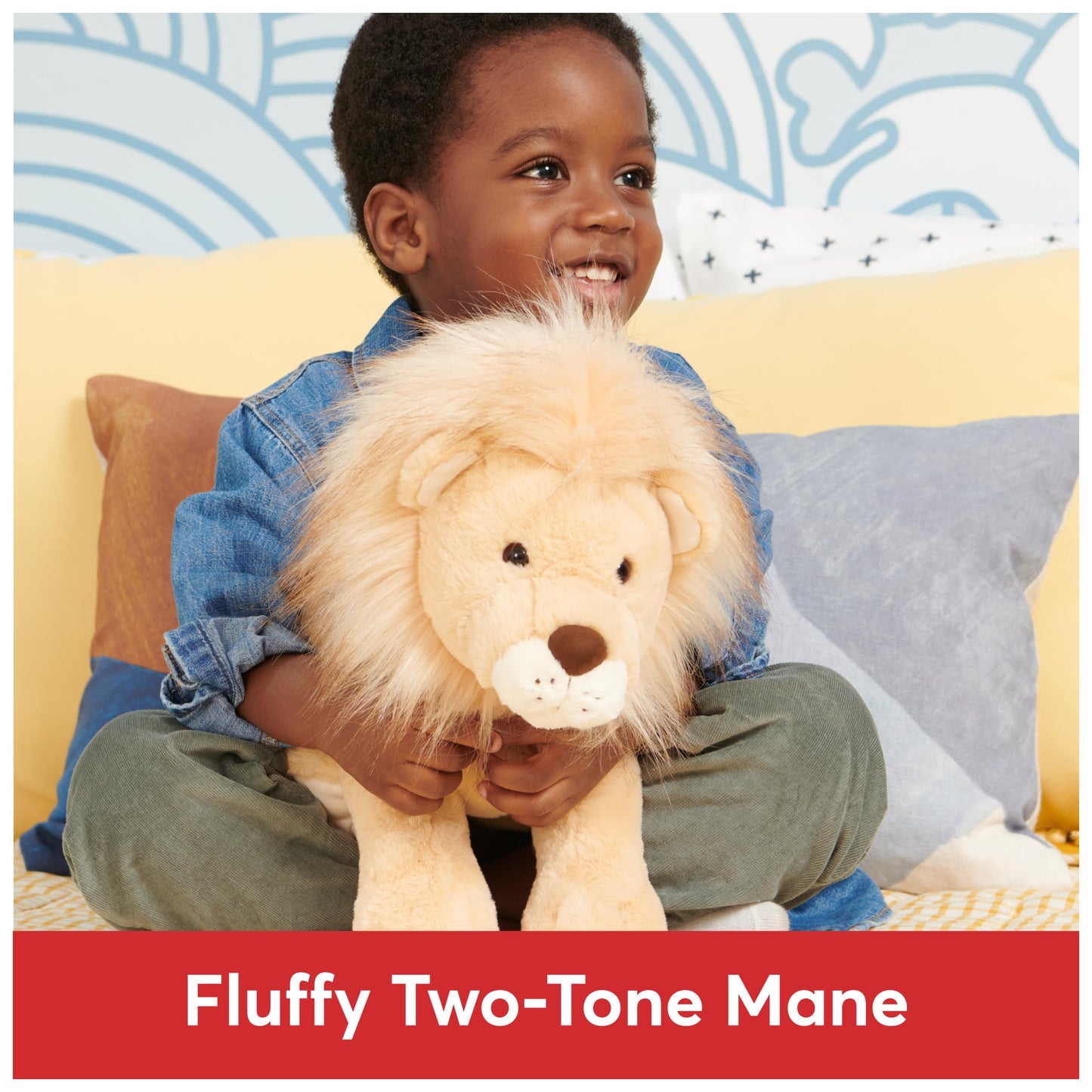GUND Regis Lion Plush, Lion Stuffed Animal for Ages 0 and Up, Tan/Gold, 12"