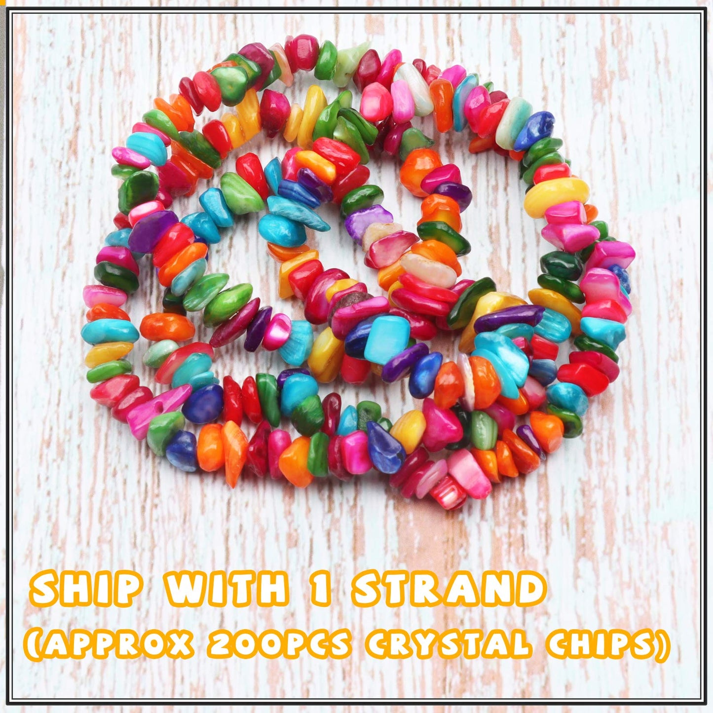 500 pcs Natural Chip Stone Beads, Candy Stone 5-8 mm Irregular Gemstones Healing Crystal Loose Rocks Bead Hole Drilled for Jewelry Making Bracelet