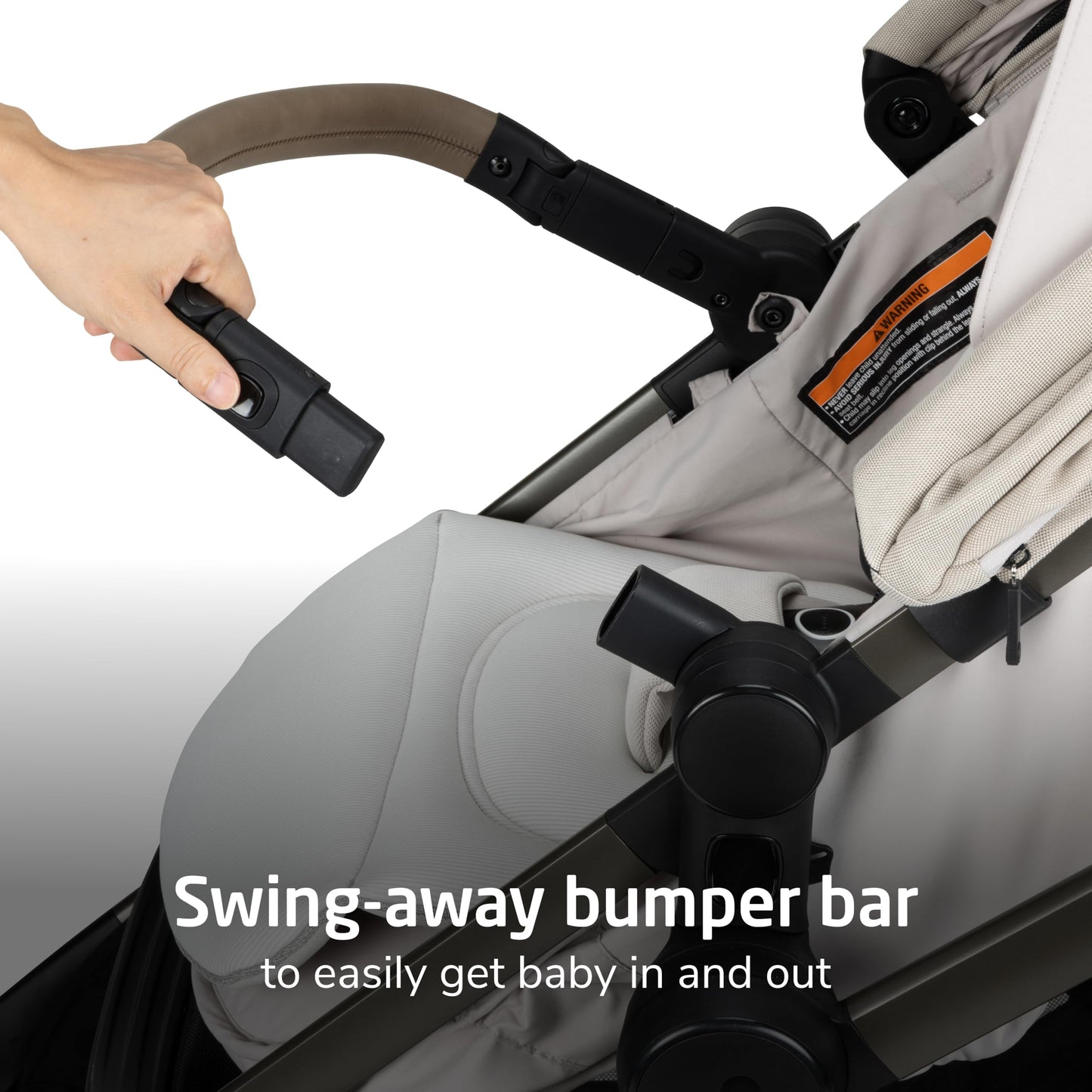 Maxi-Cosi Zelia Pro 5-in-1 Travel System with Mico Pro Infant Car Seat, Baby Stroller Combo, Reversible Seat, Large Wheels, Adjustable Handle, Newborn to Toddler, Lightweight, Classic Oat
