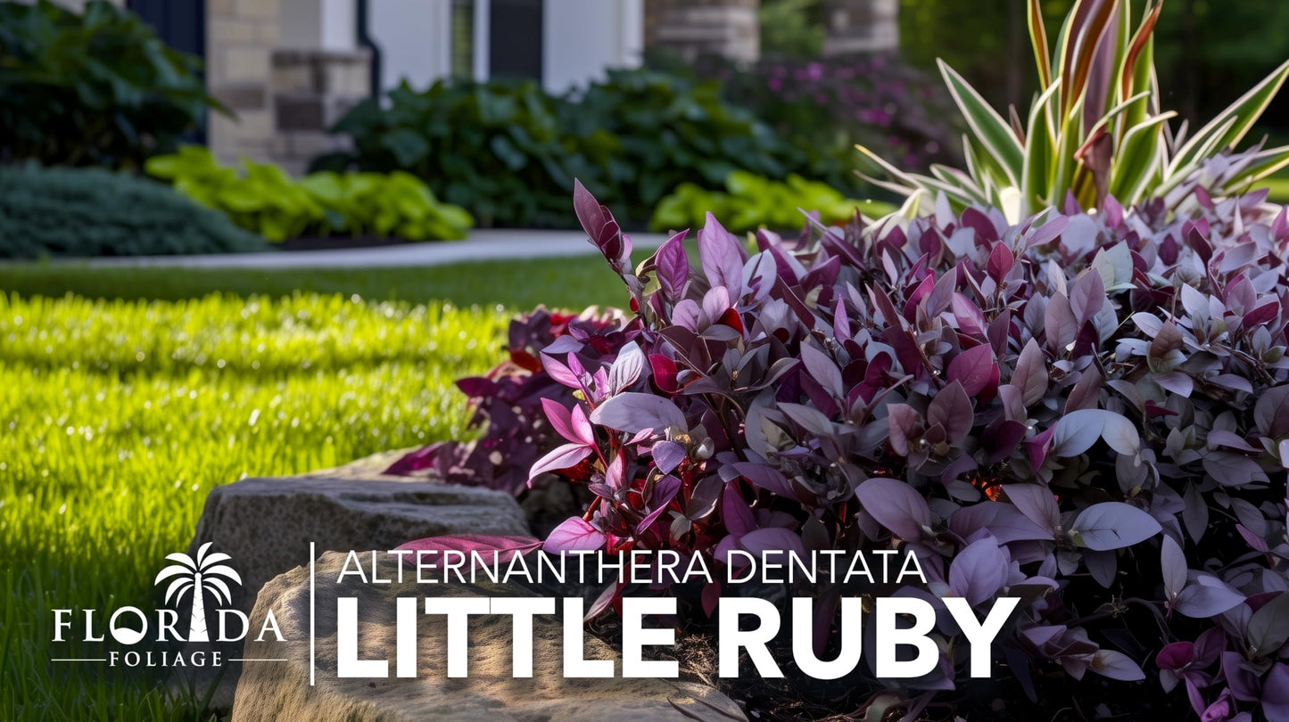 Alternanthera Little Ruby | 1 Live Plant | Alternanthera Dentata | Vibrant Foliage | Low Maintenance | Garden & Patio Decor | Fast Growing Groundcover | Outdoor Landscaping Shrub