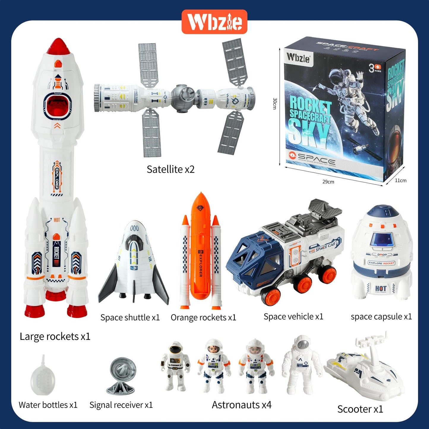Wbzle Educational Interactive | Children's Rockets for Kids | Toddler Toys 4-5 Boys & Boys Toys 6-8 Years Old