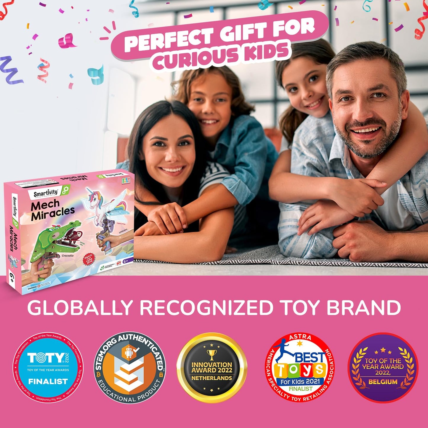 Smartivity Mech Miracles - Magical Unicorn & Cute Crocodile for Girls Ages 6,7,8,9,10,11,12 Years I DIY Craft Kit | Christmas, Birthday Gifts for Boys & Girls
