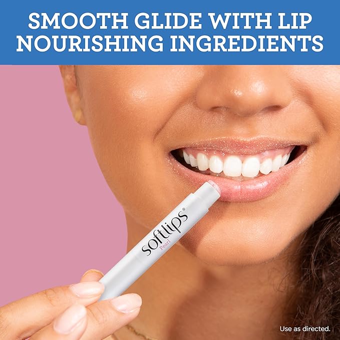Softlips Daily Lip Moisturizer For Very Dry Lips With SPF, Pearl Tint & Vanilla Flavor Lip Balm, Hydrates, Soothes & Prevents Dry, Chapped Lips, Smooth Glide Formula, Dermatologist Tested, Pack of 2 Chap Sticks