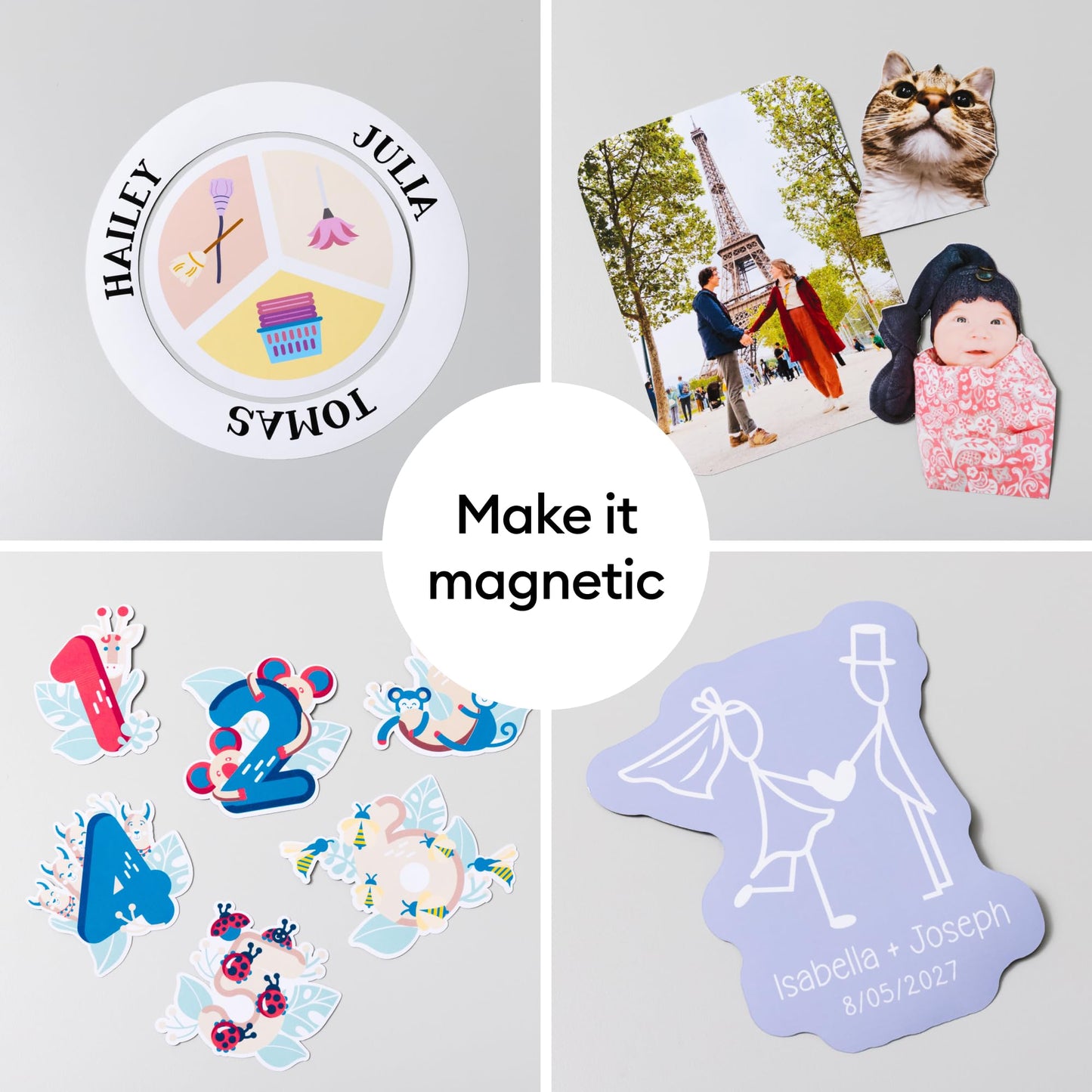 Cricut® Printable Magnet Sheets - 8.5 in x 11 in (8 Count) - Create Custom Magnets - Thin, Flexible, & Compatible with Your Inkjet Printer - Works with Cricut Maker™, Explore™, Joy™ Xtra, & Venture™