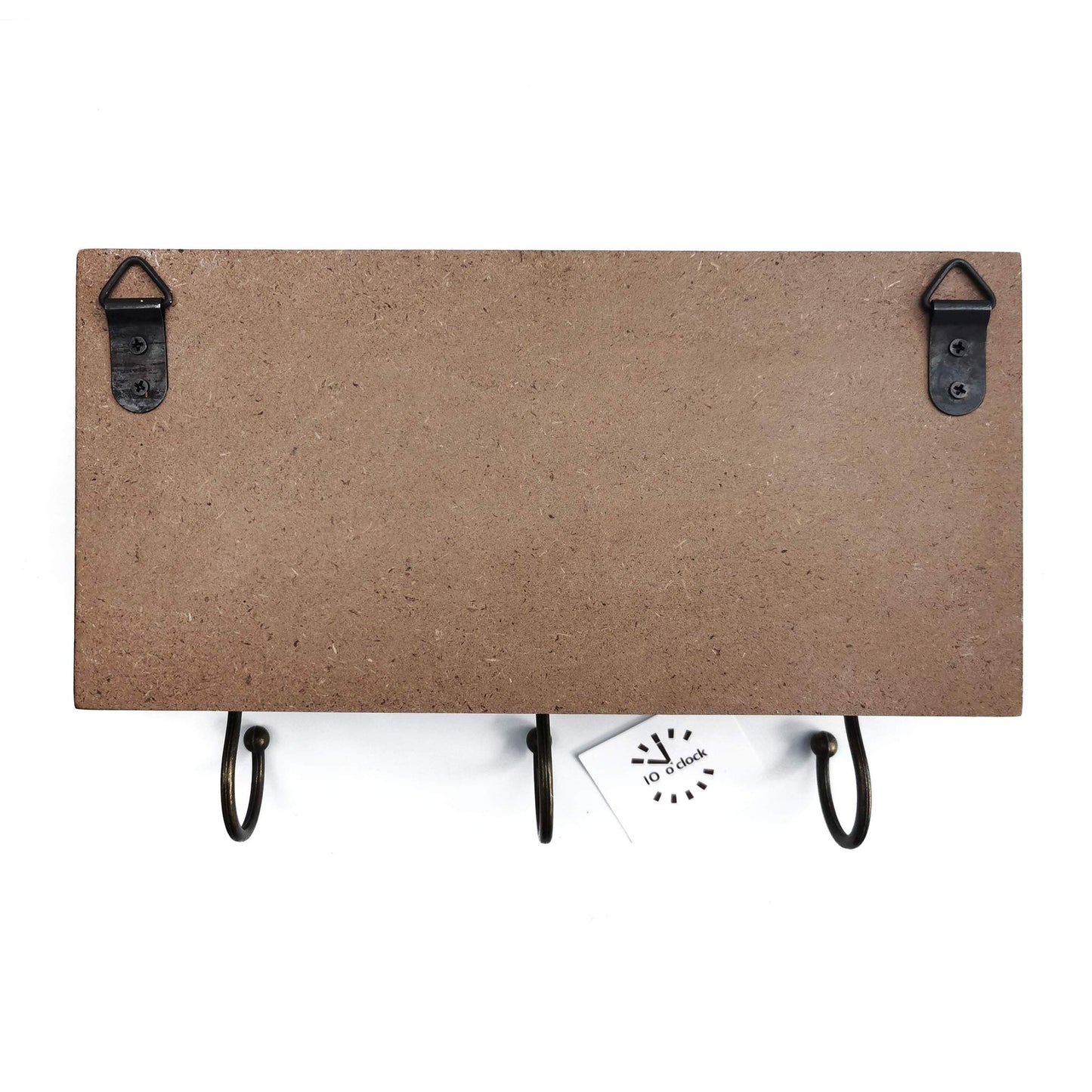 10 o'clock His Her Dog Hanger Unique Key Holder and Leash Hanger with 3 Hooks for Wall | Rustic Decor for Entryway | Cute Housewarming Gift for Dog Lovers 10"x5"