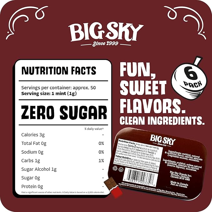 Big Sky Sugar Free Mints (Chocolate Mint)