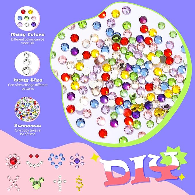 WATRZ Teeth Gem Kit,Tooth Gems Kit for Teeth DIY Crystals Tooth gem Jewel for Girls Y2K Fashionable Butterfly Love Cross Spider for Boys Harmless (Pink)