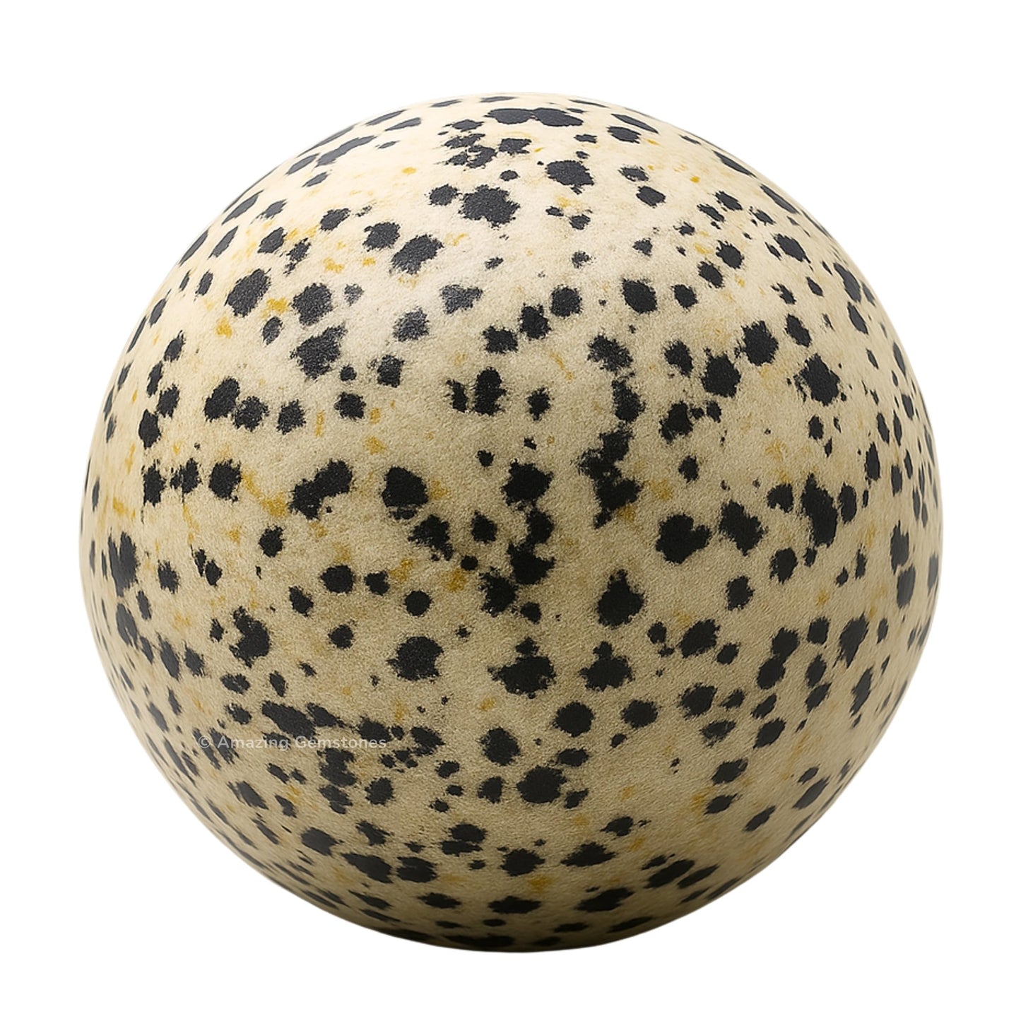 Amazing Gemstone Dalmatian Jasper Crystal Ball with Stand - 2 Inches Crystal Sphere Meditation Balls for Witchcraft and Decorative Balls