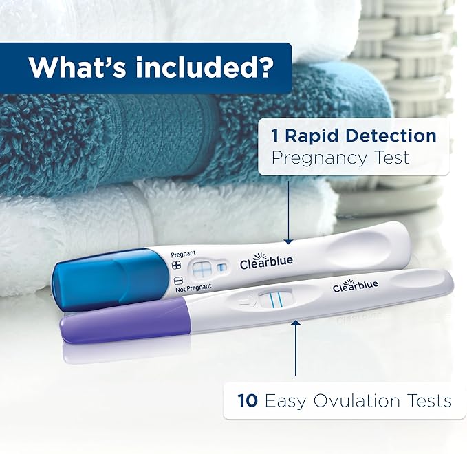 Clearblue Ovulation Complete Starter Kit, 10 Ovulation Tests and 1 Pregnancy Test
