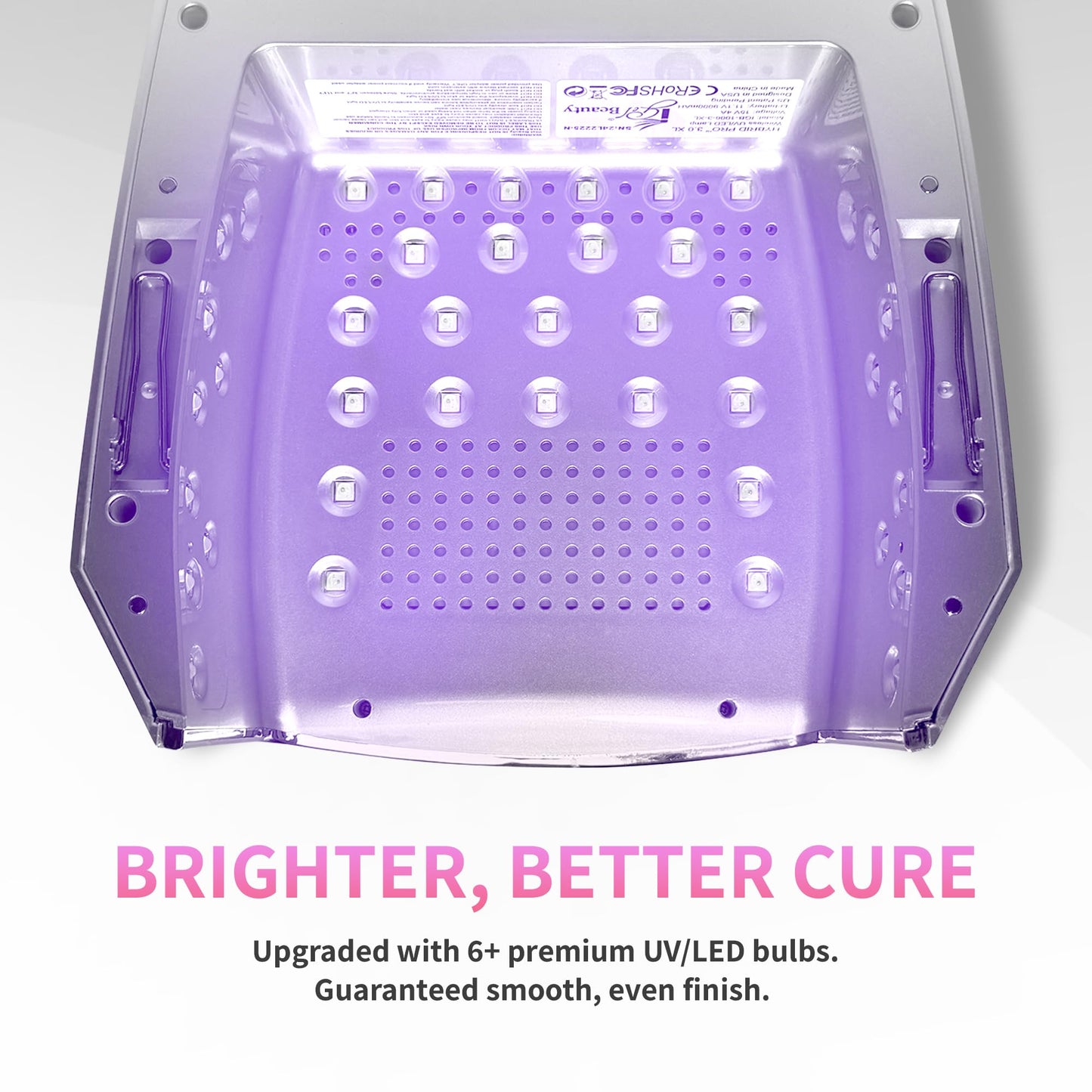 iGel Beauty Hybrid PRO 3.0 XL UV/LED Nail Lamp – Wireless Rechargeable 48W Nail Dryer, Extra Wide Full-Hand Curing, 9000mAh Battery, Smart Timer & Builder Gel Mode, Cordless Professional Lamp