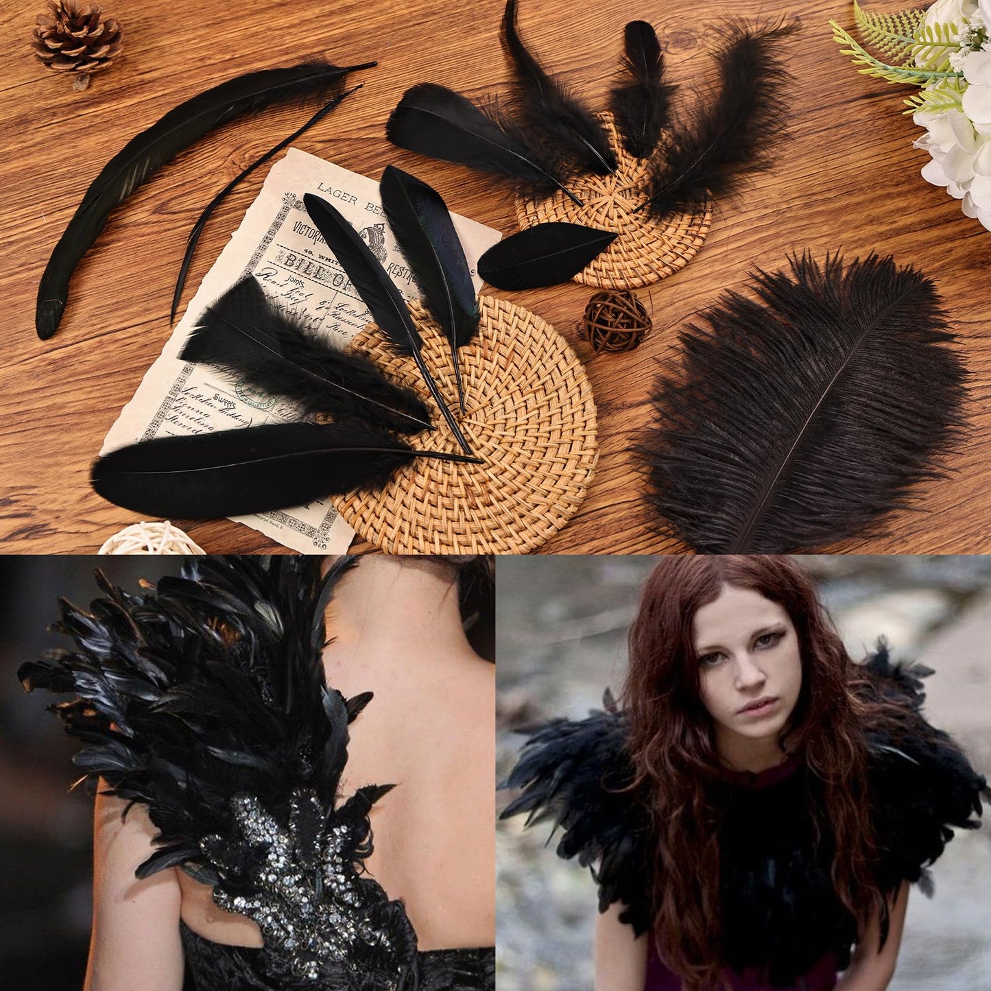 Daieeparty 360pcs Small Pheasant Feathers 12 Style Mixed Feathers Natural Feathers for Crafting Wedding Dream Catcher Hats Decoration