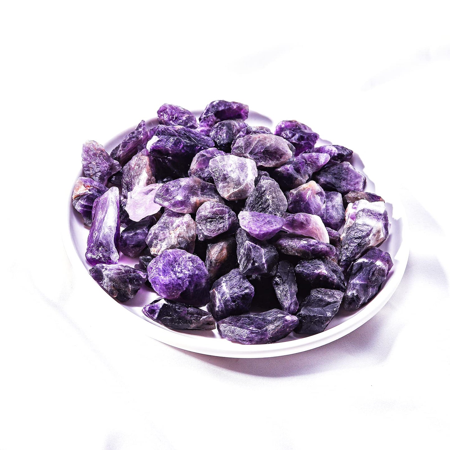 Apengshi Amethyst Healing Crystal Rough Stone 0.97lb（440g） Natural Crystal Raw Chakra Stone Meditation Reiki Collection