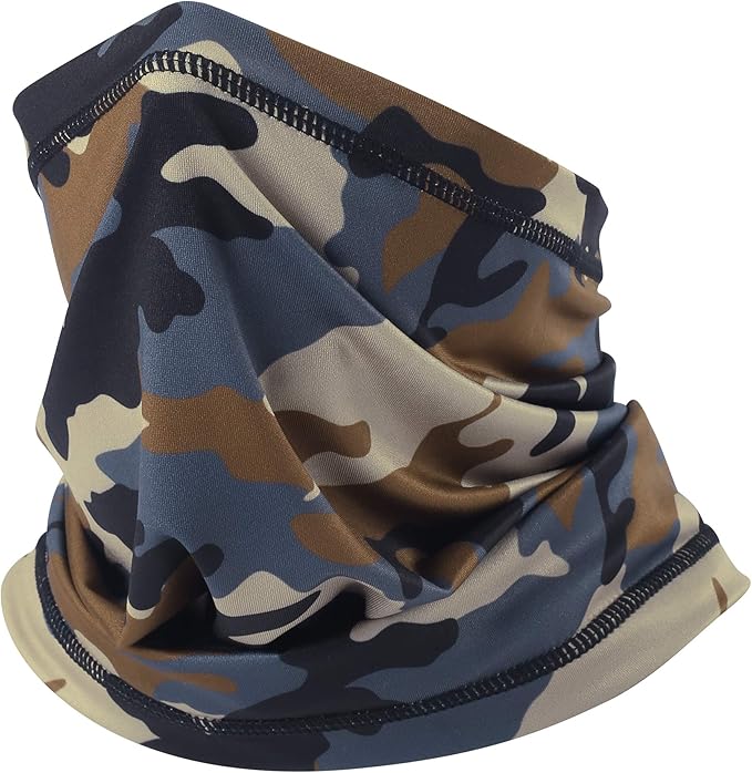 UV Protection Cooling Neck Gaiter Face Mask Scarf for Men - Windproof Neck Cover Bandana Neck Warmer Mask