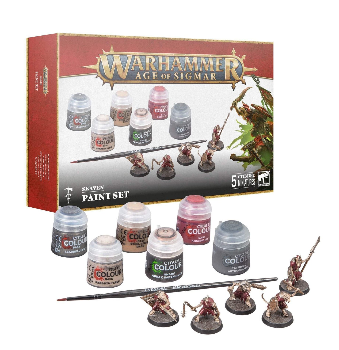 Games Workshop - Warhammer - Age of Sigmar - Skaven + Paint Set (2024 3rd Edition)