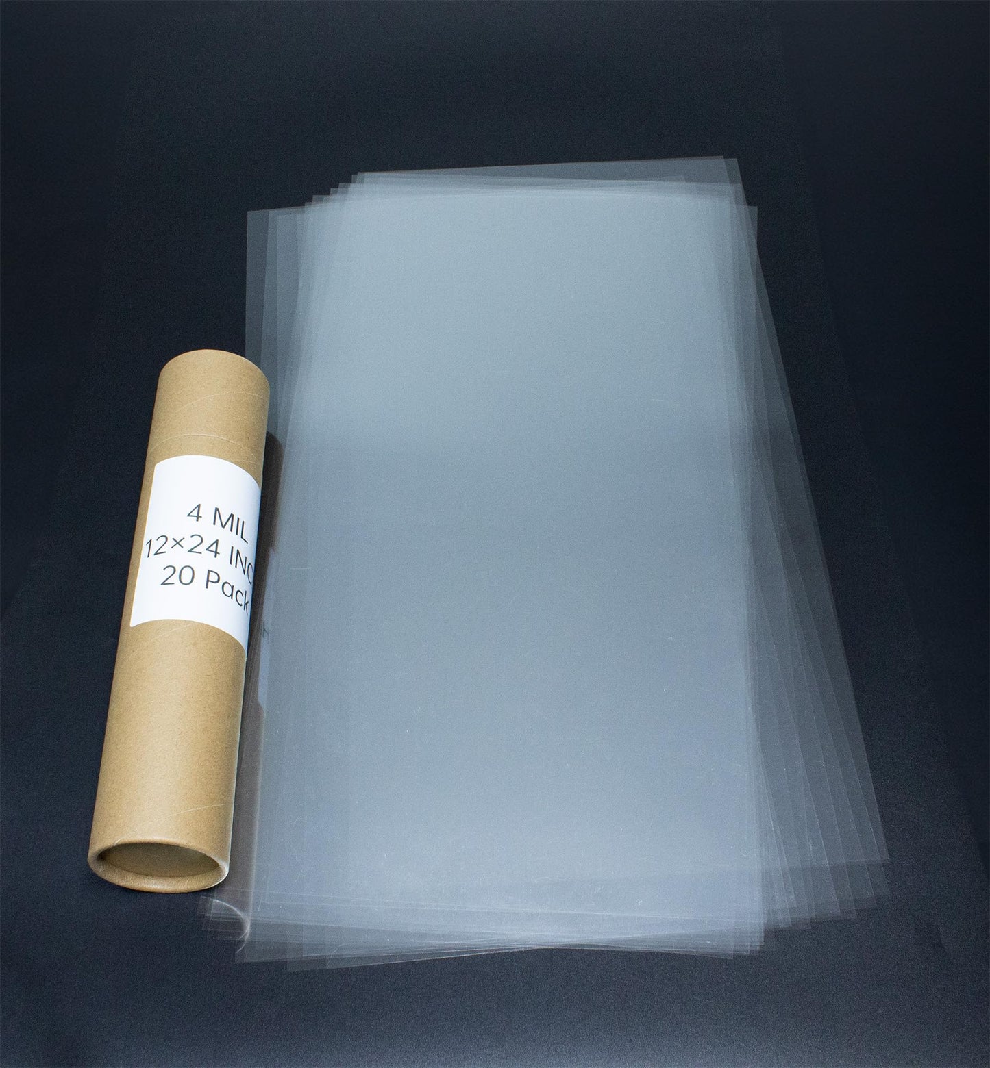 neglex 20PCS 4 Mil 12 X 24 Inch Clear Plastic Sheets, Blank Mylar Stencil Sheets,Clear Acetate Sheets for Cricut Crafts, Clear Plastic Sheets for Crafts and Cutting Machine