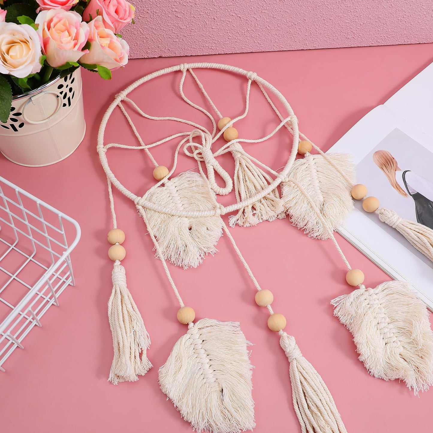 Boho Crib Mobile Handmade Neutral Crib Mobile Nursery Decoration for Nursery Room Decor