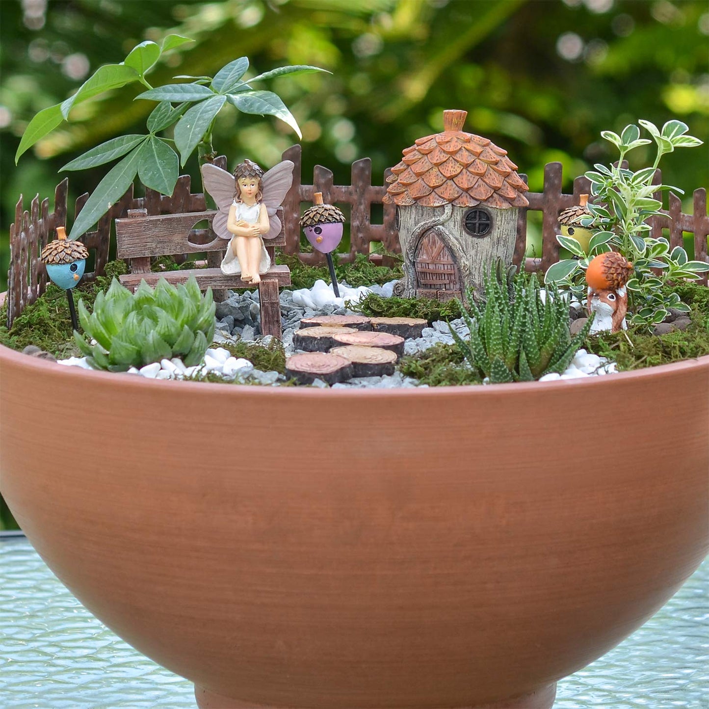 Adoring Acorns Fairy Garden Kit - 11 Piece