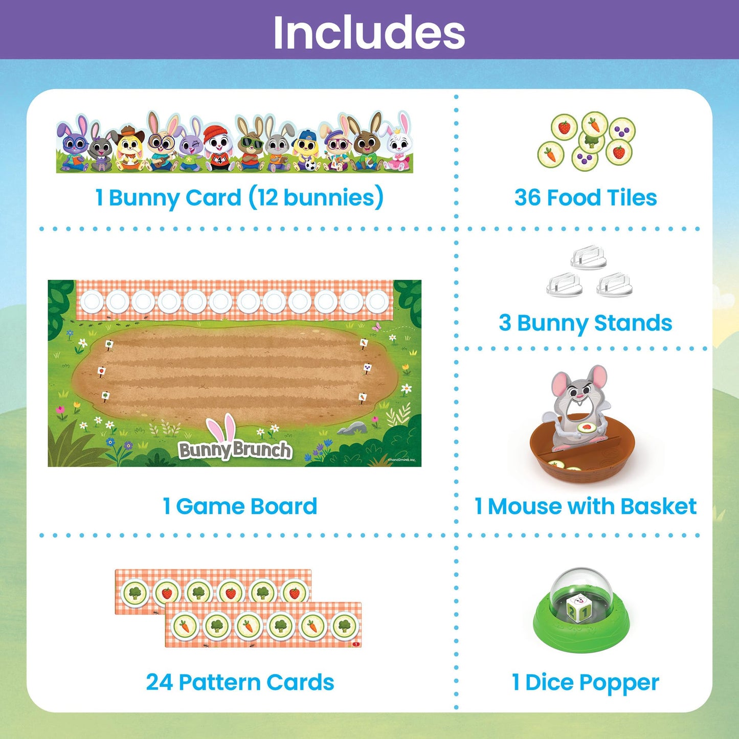 hand2mind Bunny Brunch, Cooperative Board Games, Toddler Educational Toys, Kindergarten Math Games, Preschool Learning Activities, Indoor Recess Games for Classroom, Easter Gifts for Kids