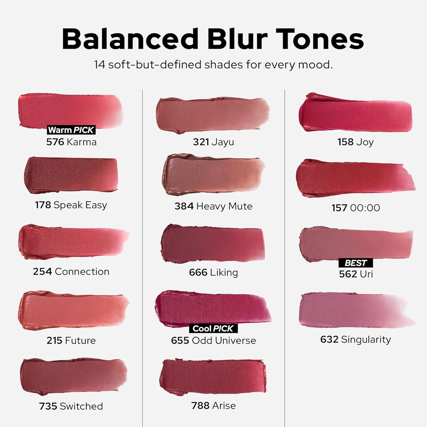 Unseen Blur Lip Tint Long-Lasting Stain, Blendable 3.2g 321-JAYU