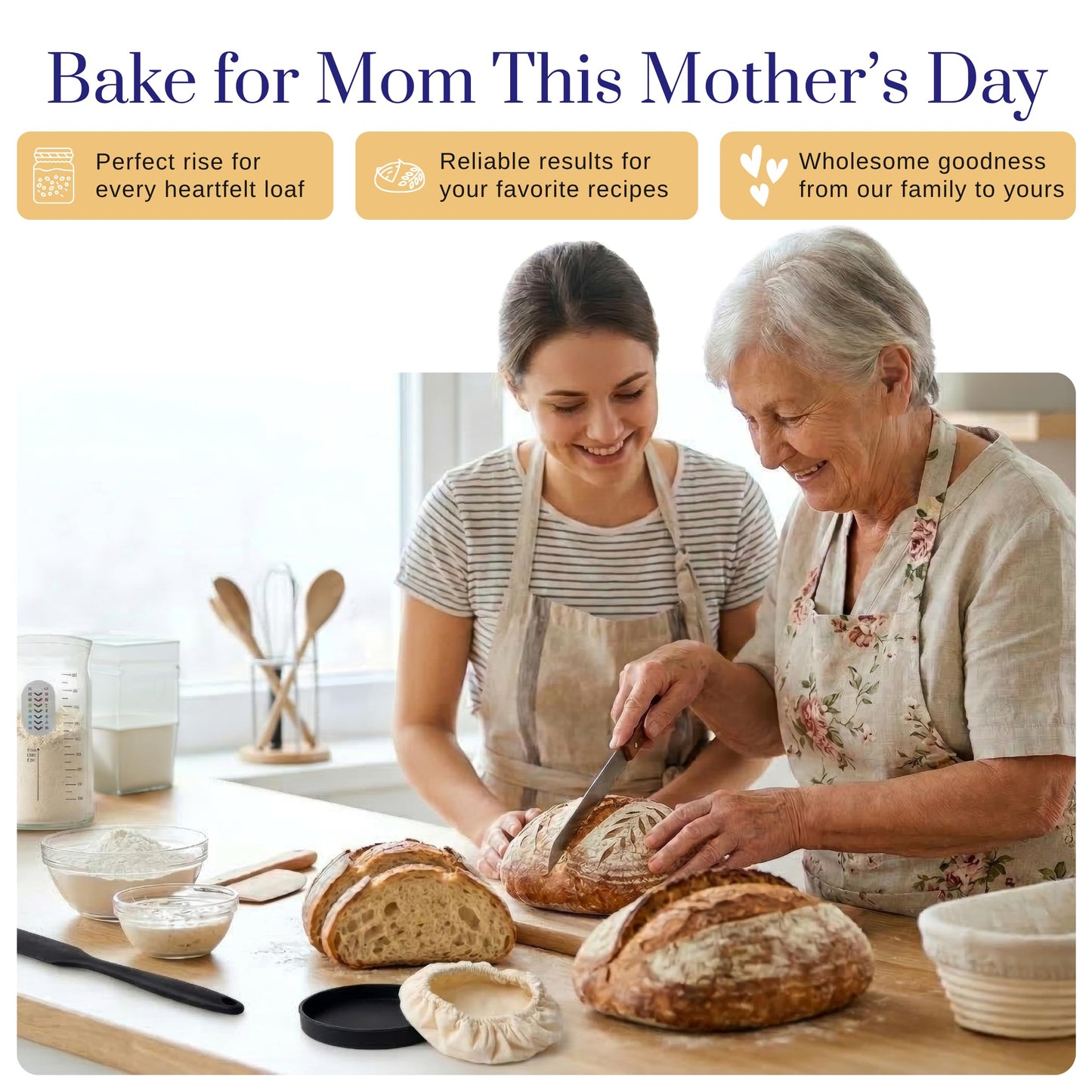 Mature Sourdough Starter Culture – 100+ Years Old Dehydrated Sourdough Starter Kit for Delicious Homemade Sourdough Bread – All-Natural and Healthy - Beginner Friendly, Fast reactivation and Expert Support