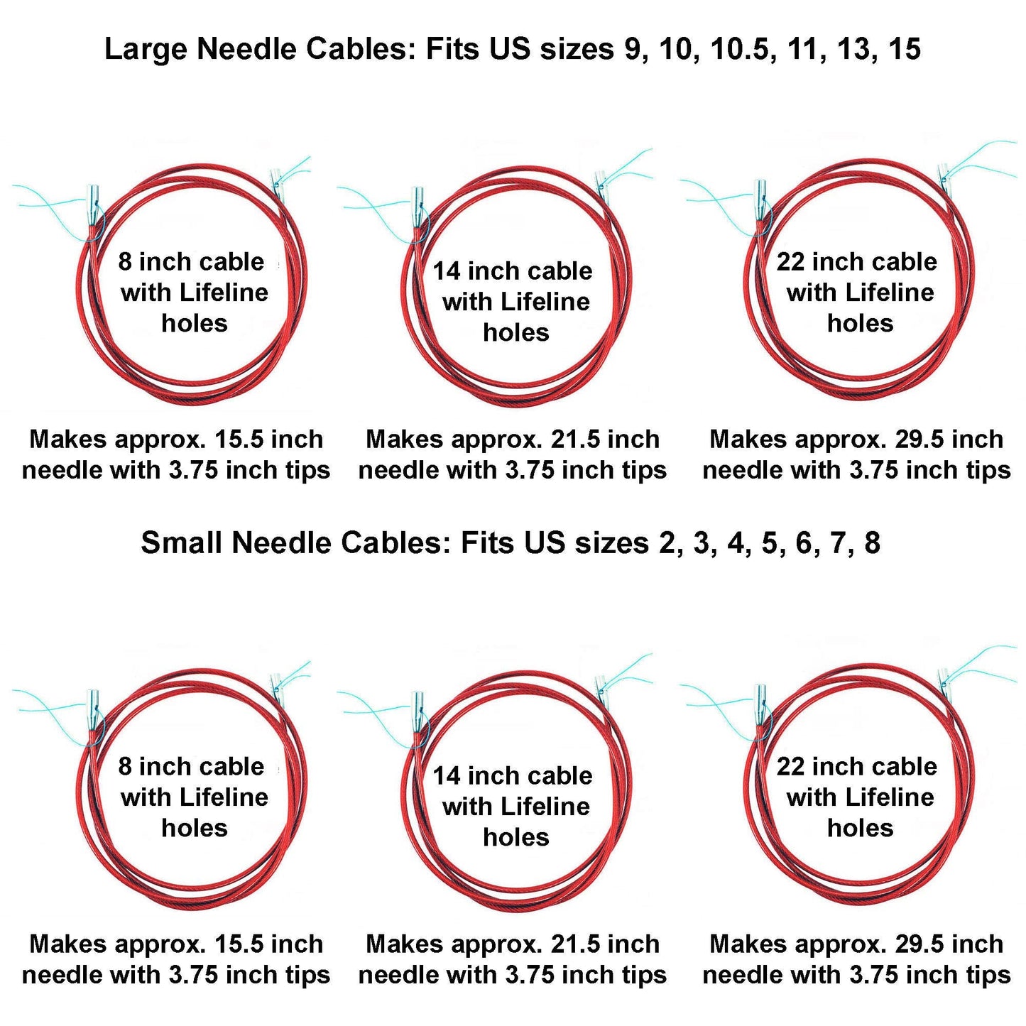 ChiaoGoo Twist Red Lace 4-Inch Complete 7400-C Interchangeable Circular Knitting Needle Set, Sizes US 2, 3, 4, 5, 6, 7, 8, 9, 10, 10.5, 11, 13, 15 with 6 Cords with Project Bag