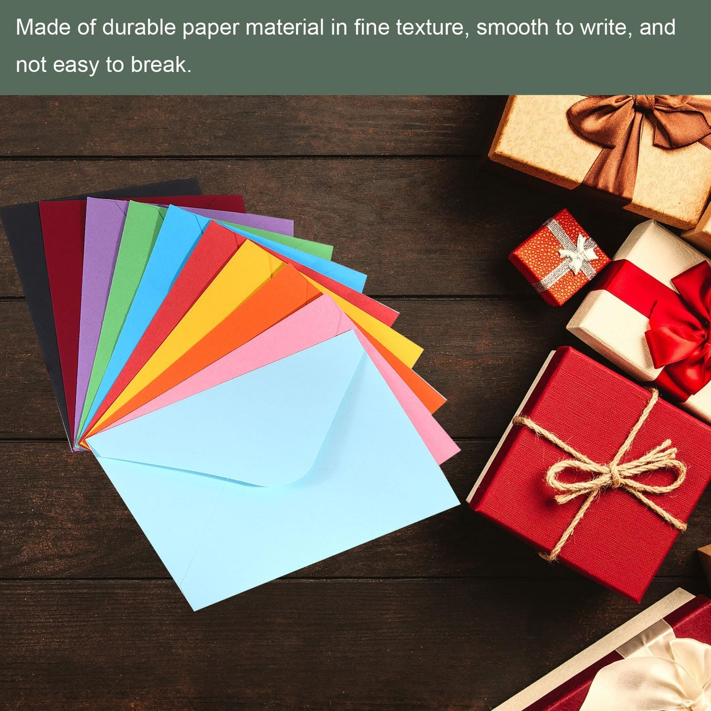 YOKIVE 50pcs Gift Card Envelopes, 6 x 4 Inch Mini Envelopes Small Envelopes Credit Card Size Bulk for Thank You Cards Graduation Greeting Birthday, Purple