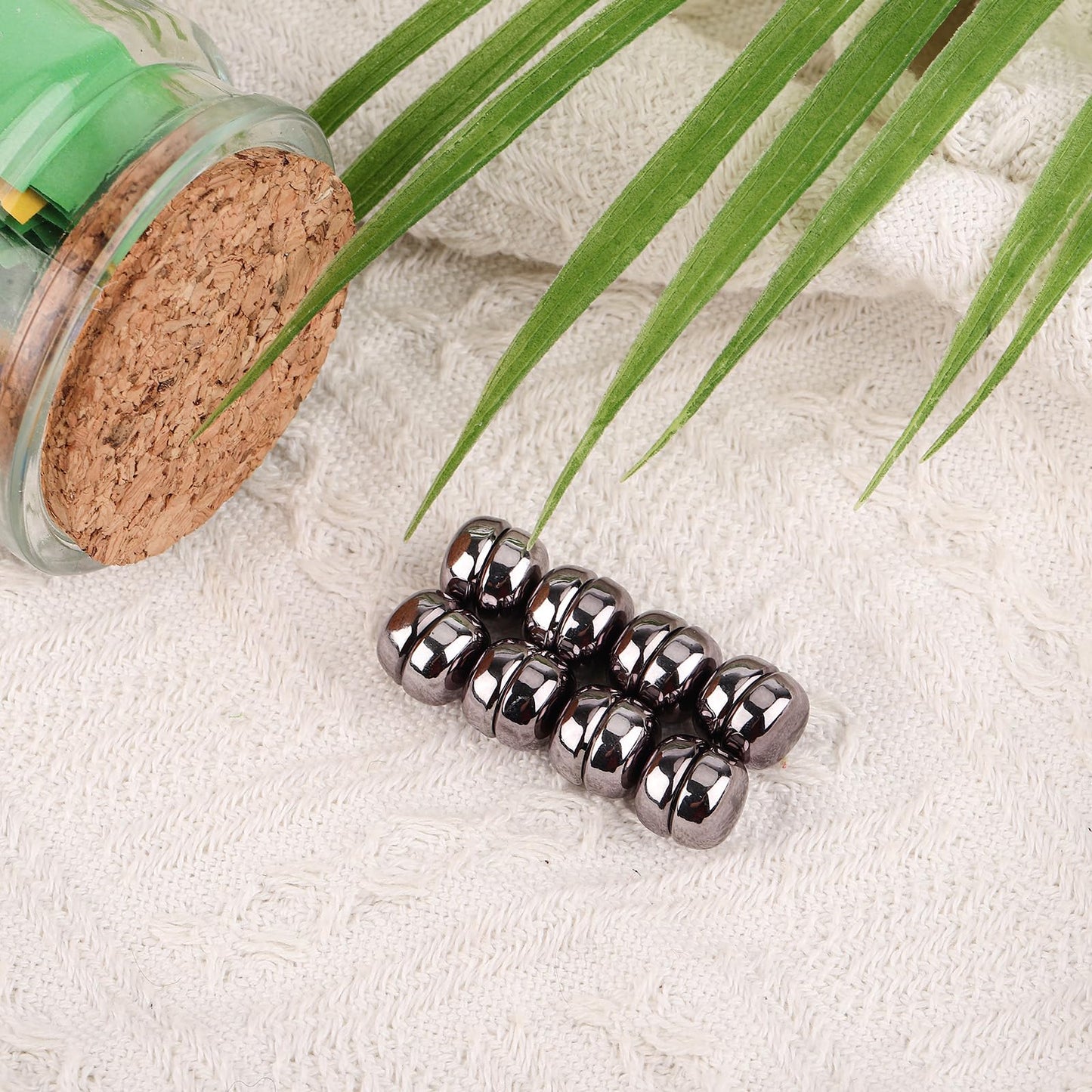 8pcs Strong Magnetic Hijab Pins - Multi-Purpose No-Snag Buttons, Scarf Clasp, Pinless Brooch for Women's Clothing (Silver)