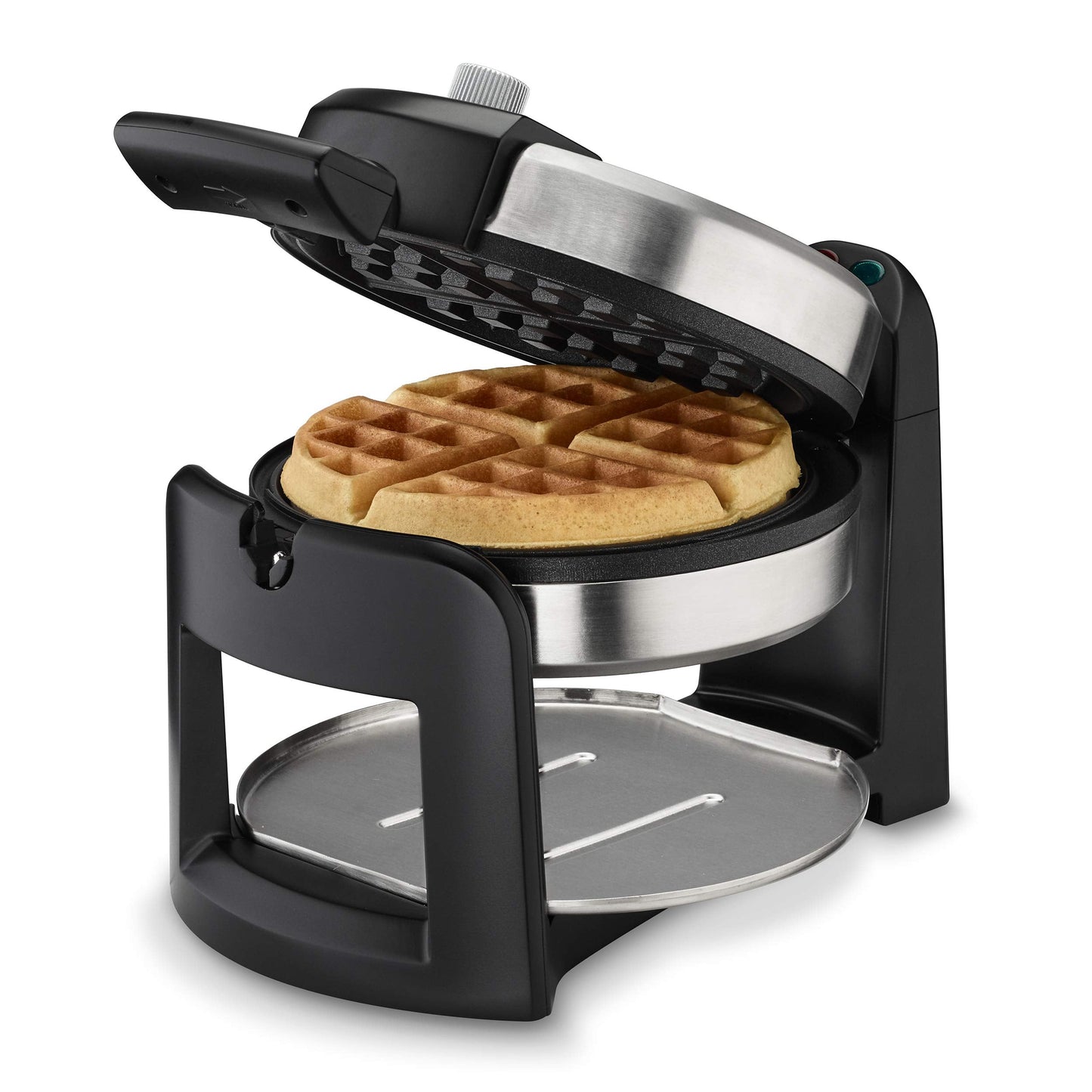 Cuisinart Round Flip Belgian Waffle Maker, 1" thick Belgian-style Waffle, WAF-F30NAS
