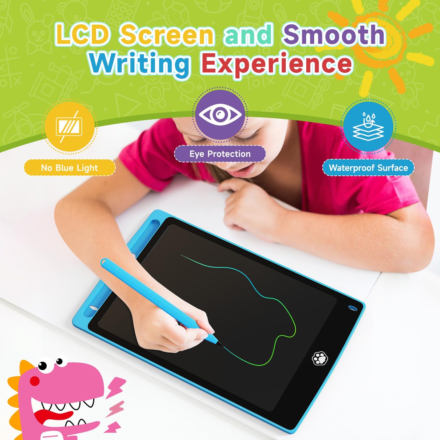 26 Packs LCD Writing Tablet, 8.5INCH Doodle Board for Child, Erasable Kids Drawing Pad, Electronic Drawing Writing Board for Kids Adults Learning & Education, (Blue+Pink+Black+White)