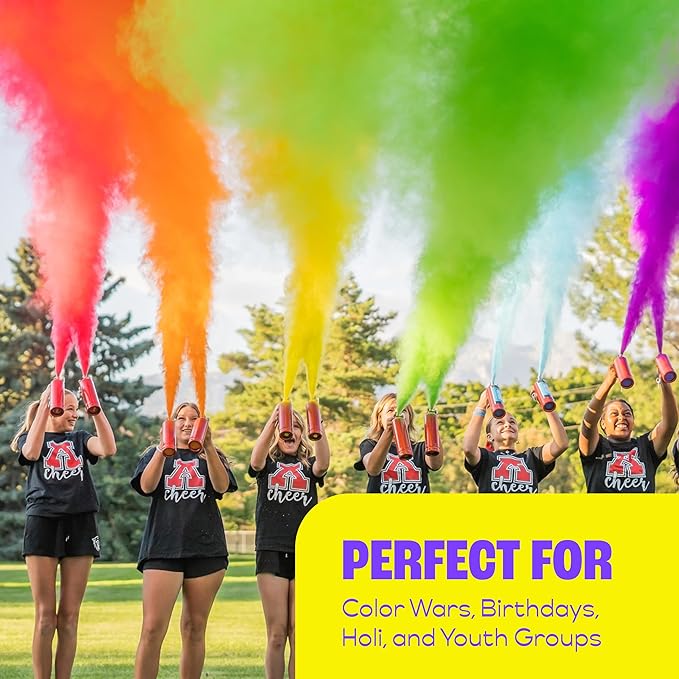 Chameleon Colors Color Blasters, Gender Reveal Fire Extinguisher, Gender Reveal Smoke Bombs, Powder Cannon, Smoke Blaster, War and Holi Color Blaster, 2 Purple Blasters