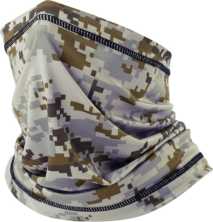 UV Protection Cooling Neck Gaiter Face Mask Scarf for Men - Windproof Neck Cover Bandana Neck Warmer Mask