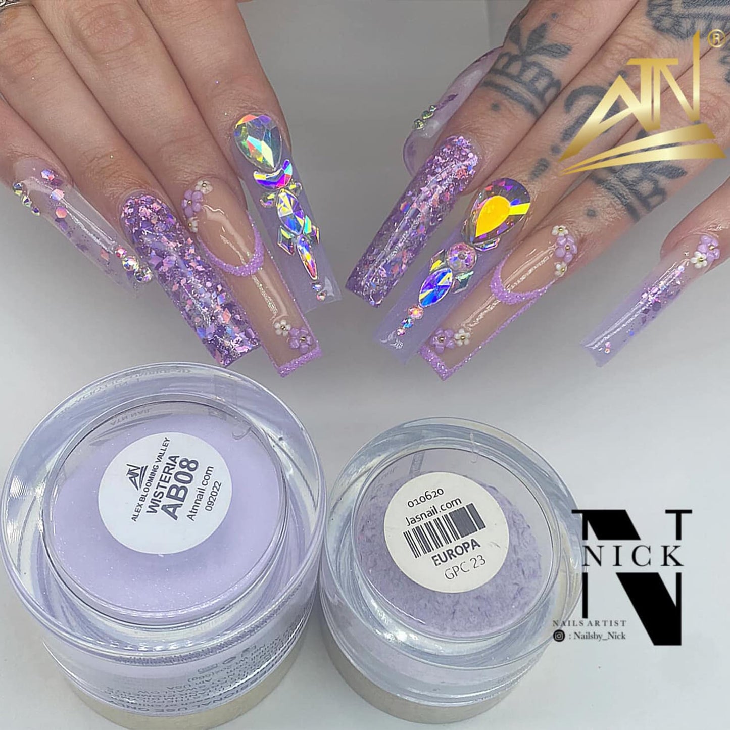 ALEX Blooming Valley Nude Acrylic Powder Set – 18 Colors for Nails | Professional Nude Tones for Nail Art, Dipping, 3D, and Acrylic Application (AB03 - DRIED LAGURUS, 2 OZ)