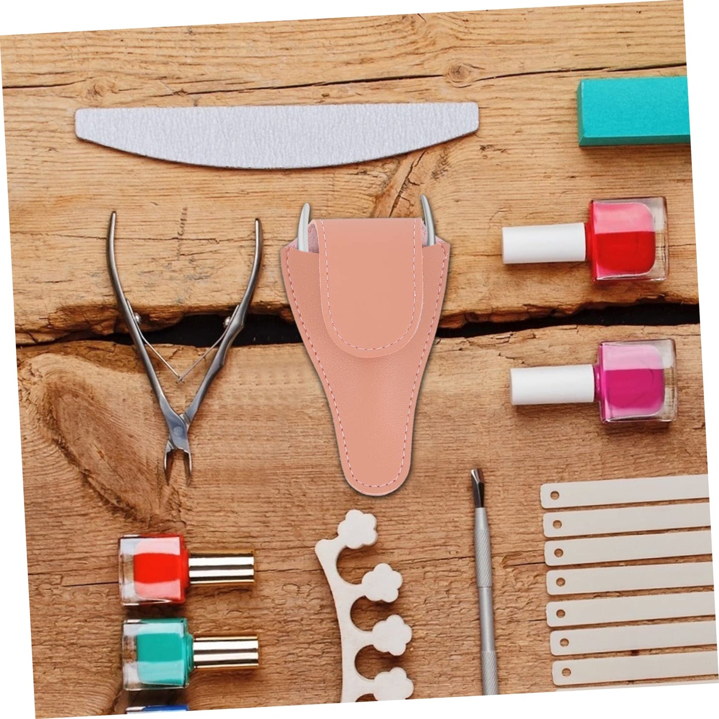 Nail Scissor Pouch with Buckle Closure Lightweight Portable Protective Cover for Cuticle Scissors Grooming Shears 4.33 X 2.75 X 0.98 Inches 3-Pack