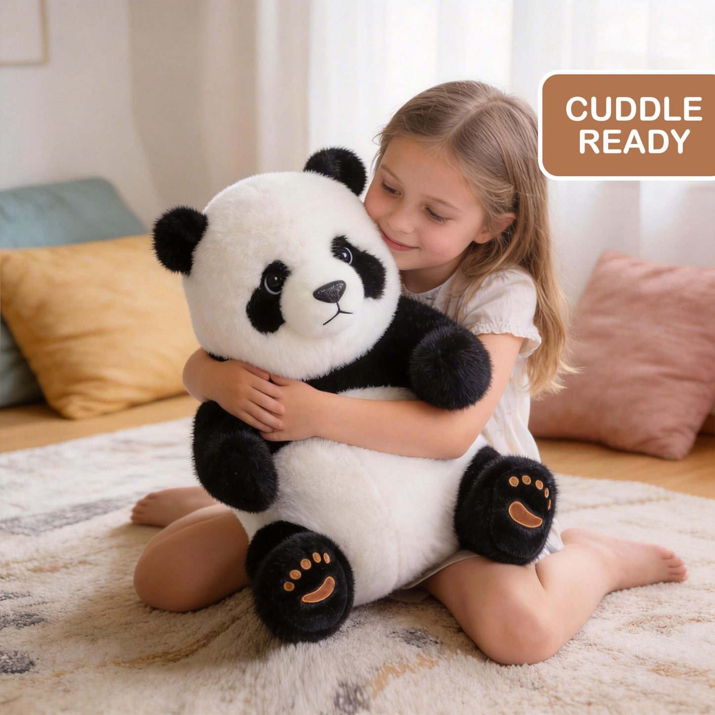 Riverwar Big Panda Stuffed Animal Plush Toy,18" Large Size Cute Giant Cuddly Soft Gift for Babies, Boys, Girls,Girlfriend on Christmas, Valentine's Day