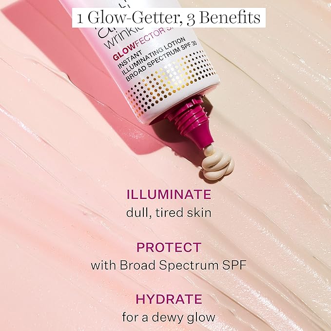 StriVectin GlowFector Instant llluminating Lotion Broad Spectrum, Boosts Skin radiance with UV protection, Argan Oil for Softness and Glow, 1 oz