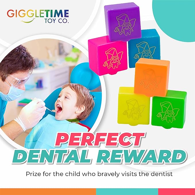 Tooth Fairy Box - Tooth Holder, Assorted Bright Colors, Tooth Box for Kids Teeth, Boys and Girls, Large Teeth Storage - Party Favors, Piñata Stuffers, School Prizes, Dental Bags - (36) Pcs