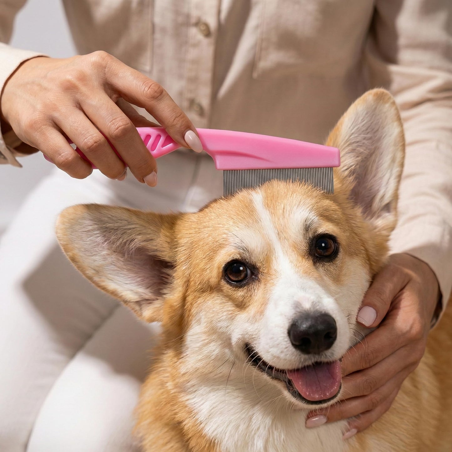 Haminway 8-Piece Dog Grooming Kit – Pink | Pet Brush Set for Shedding, Dematting, Nail Clipping & Bathing | Ideal for Small & Medium Dogs