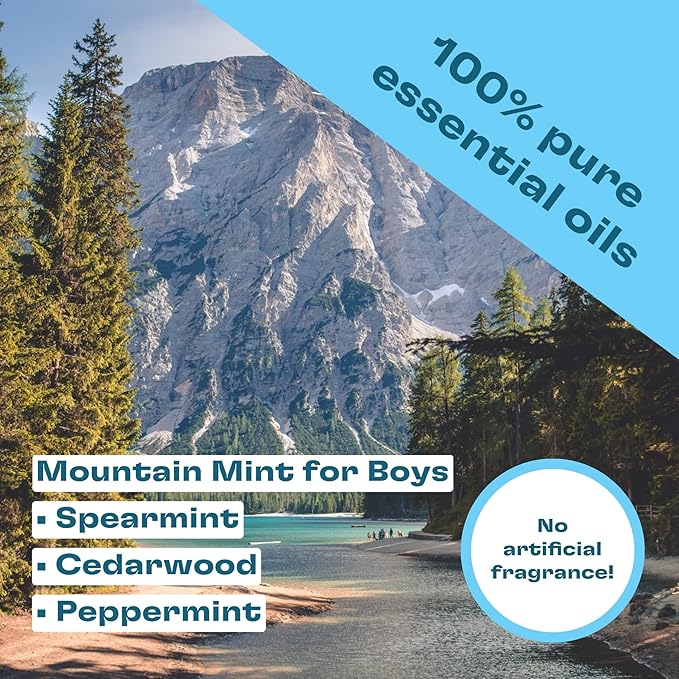 Kobi Natural Foot Deodorant Spray - No More Stinky Kid Feet - Eliminates Foot & Shoe Odor - Kid-Safe Ingredients - Mountain Mint