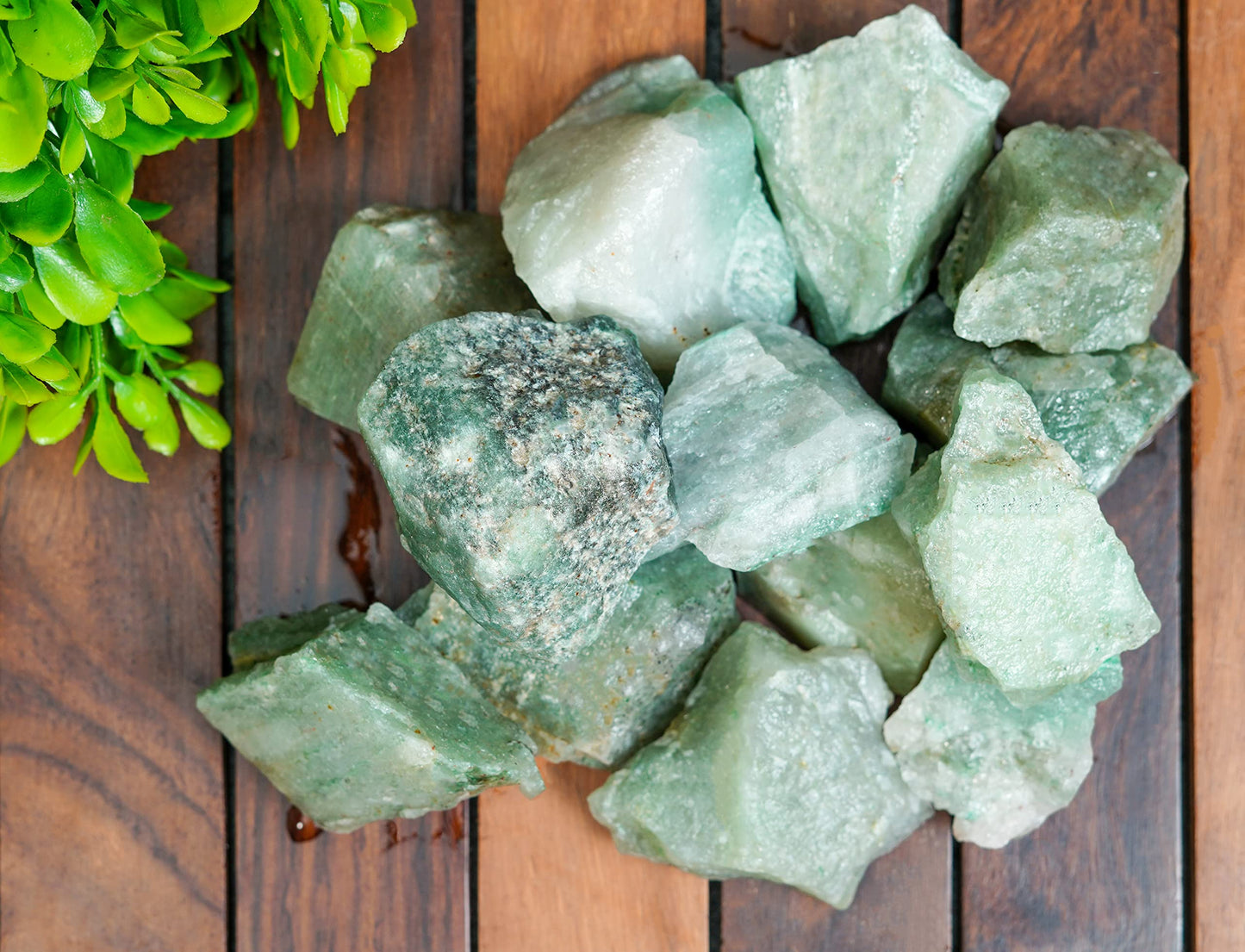 Crocon 1/4 LB Green Jade Rough Bulk Natural Stone Raw Gemstone Tumbling Cabbing Polishing Mining Chakra Balancing Reiki & Crystal Healing Good Luck Home Decor Gifts
