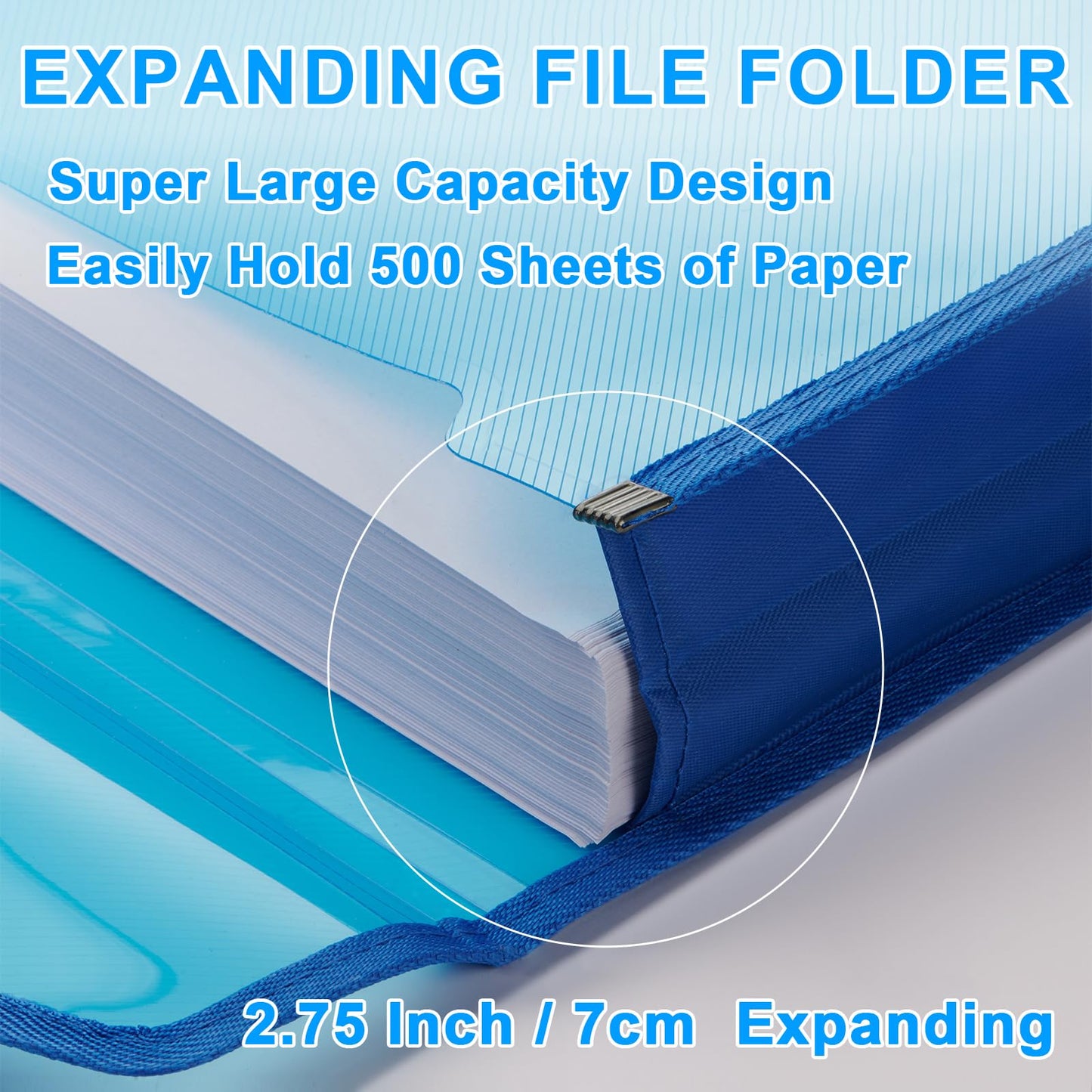 HOUYEE Pack of 10 Plastic Expanding File Folder,Multicolor Envelope File Folder Organizer Holder with Snap Closure,Expandable File Wallet Large Capacity, Fit Letter Size / A4 Documents