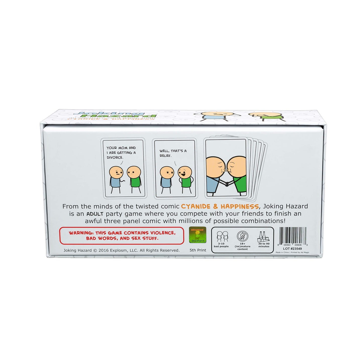 Joking Hazard by Cyanide & Happiness - 360+ Funny & Inappropriate Comic Cards, Hilarious Party Games | Includes Add-Your-Own-Words Cards