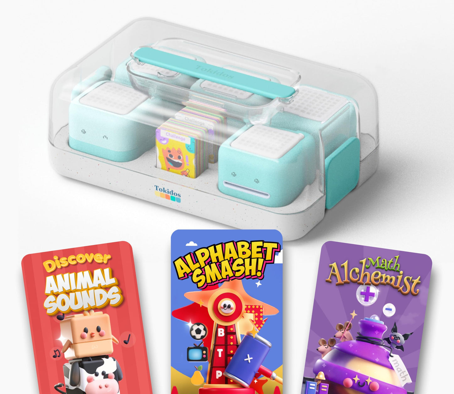 Tokidos PlayCubes: Screen-Free Learning Console with Charging Case Included. Educational System for Ages 3-5. Builds Math, Logic, & Problem-Solving Skills. Screen Alternative for Solo or Family Fun.