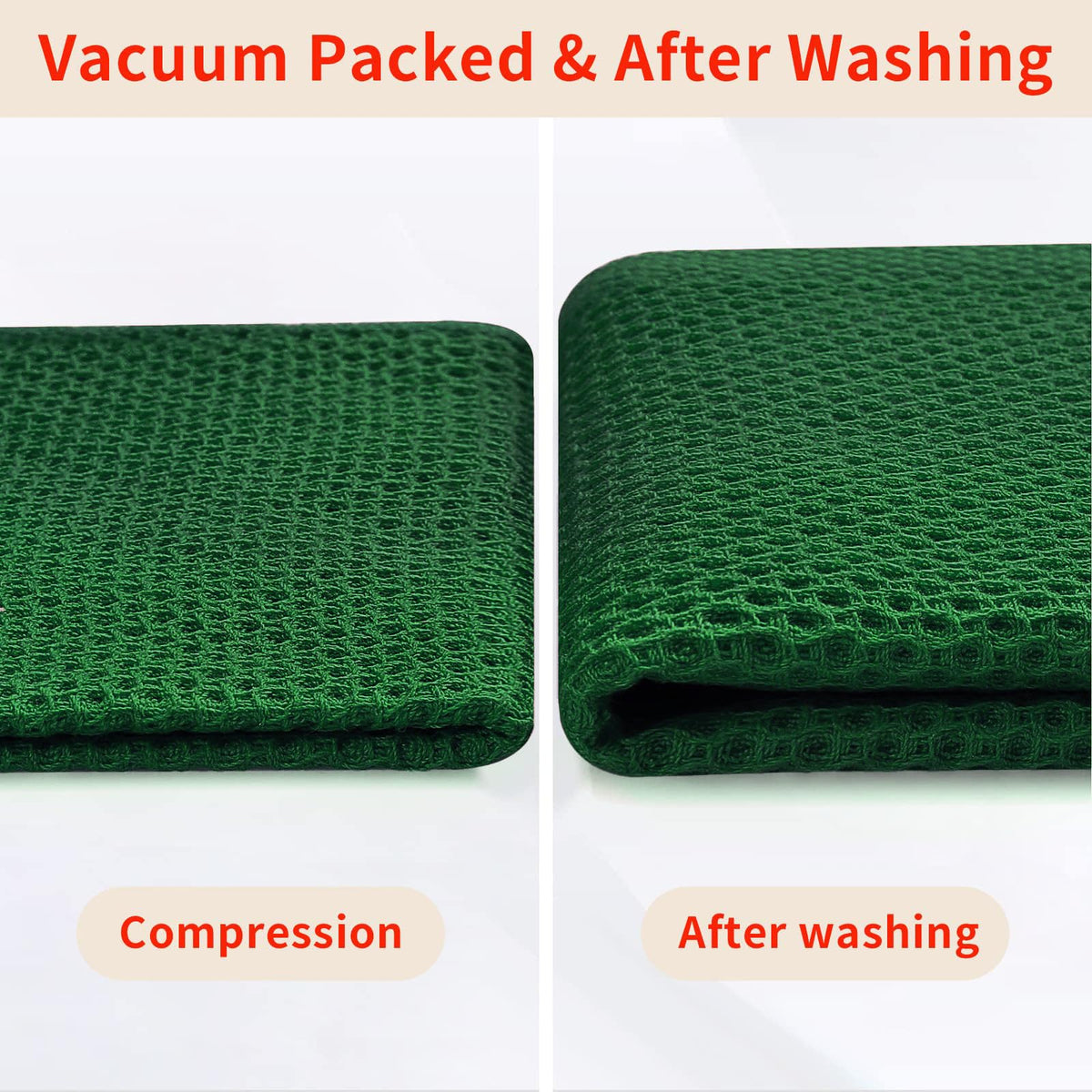 100% Cotton Waffle Weave Kitchen Dish Cloths 6 (6 Count)