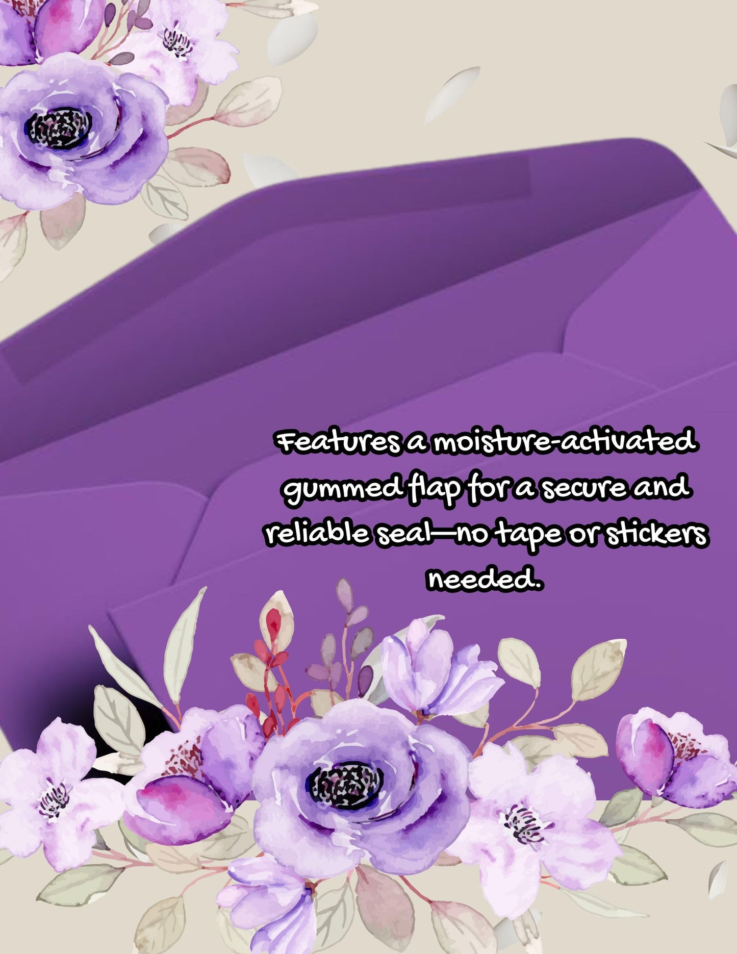Envelopes No. 10 (4 1/8” x 9 1/2") Gummed Sealing, Standard Mailing Envelopes 100 Pcs. Per Pack.