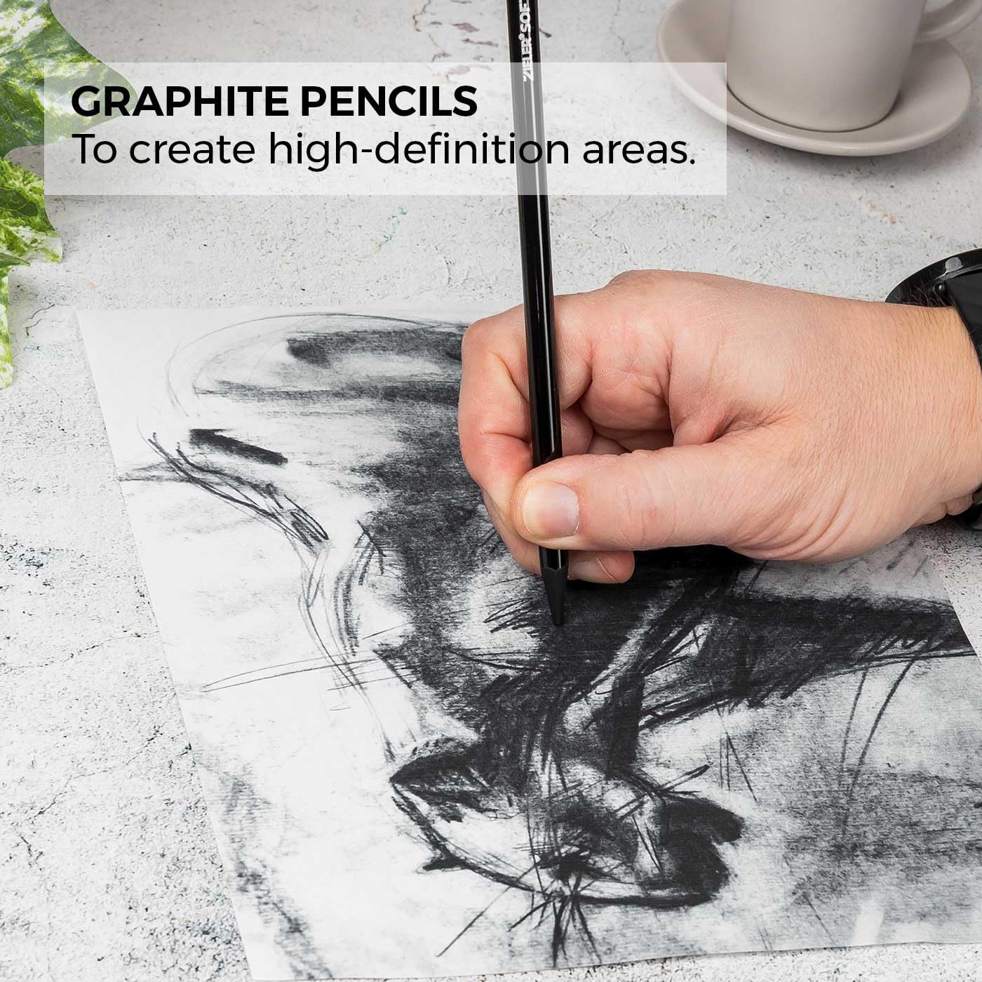 Zieler Artists Charcoal Drawing Set | 24-piece Gift Tin Set | The Ideal Starter Set