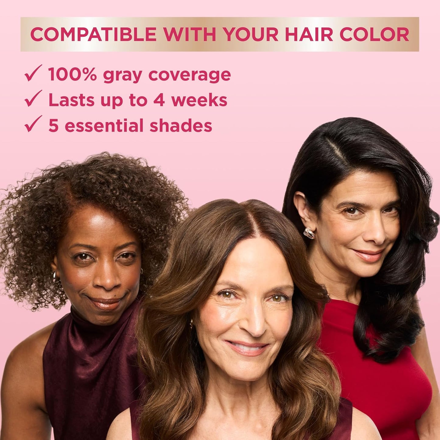 Garnier Color Sensation Color Retouch, Demi Permanent Hair Dye for Roots with 100% Gray Coverage, Black Hair Dye 1.0, Pack of 6