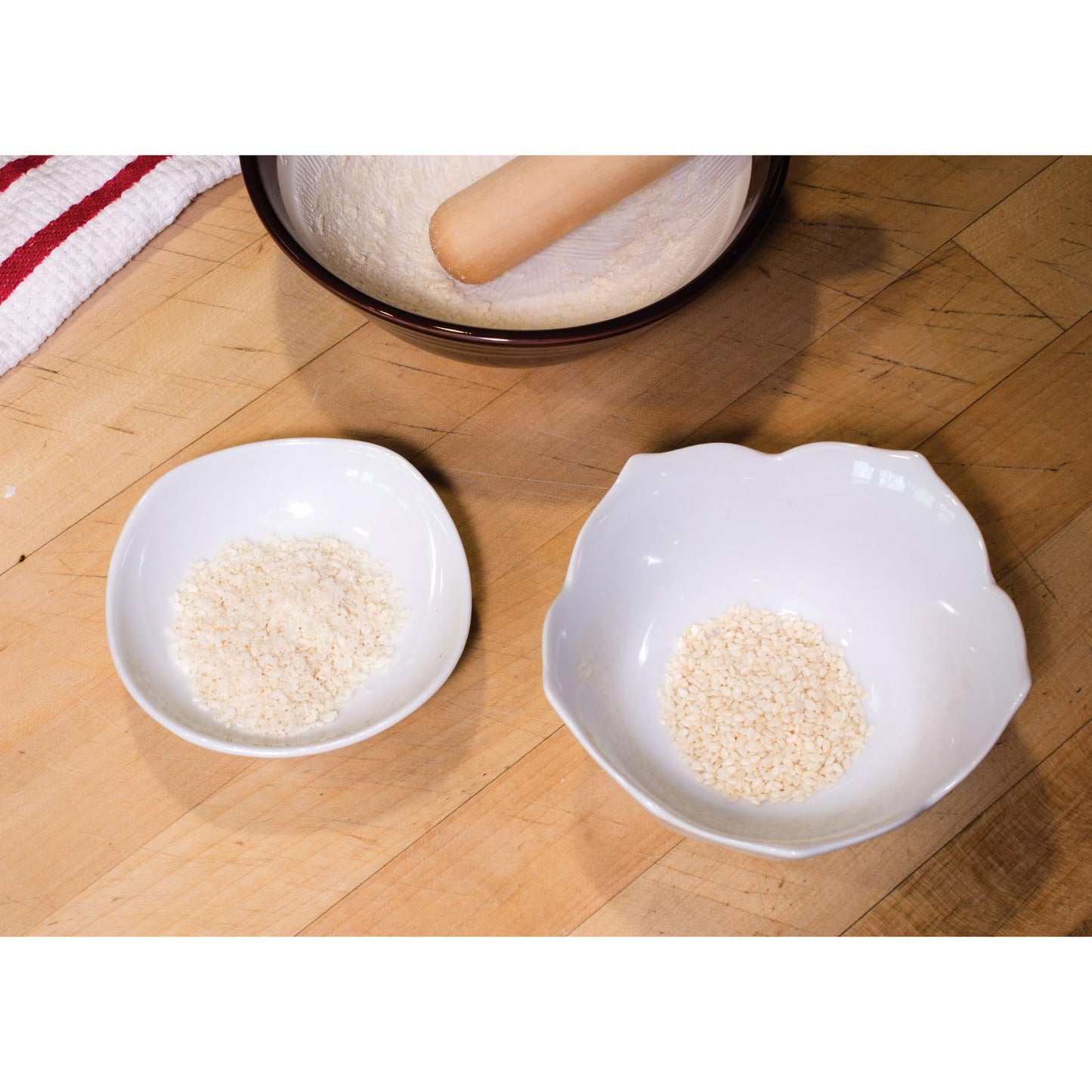 Helen’s Asian Kitchen Suribachi Set, Ceramic Mortar Bowl with Wooden Pestle