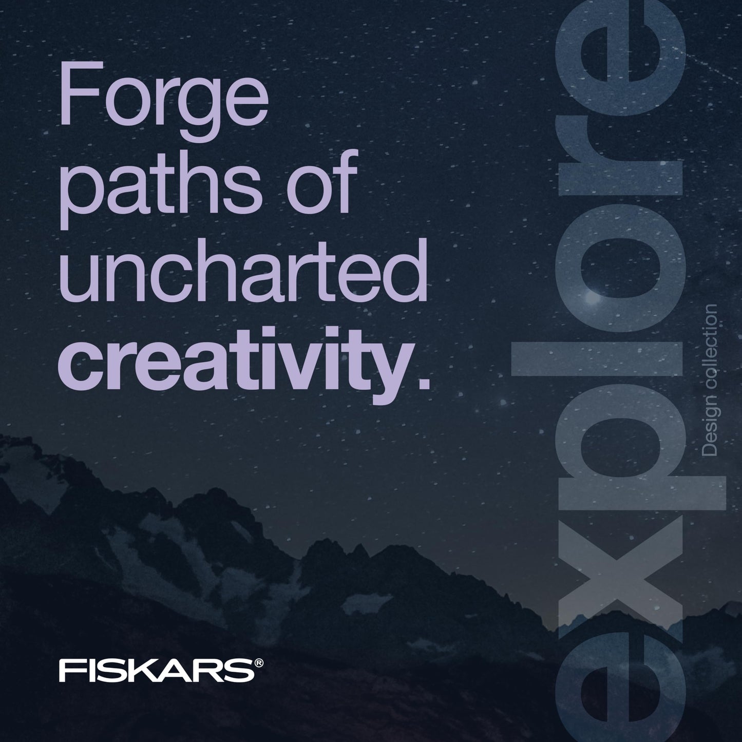 Fiskars Explore Scissors, Design Collection, Blue Expanse, 8 Inches