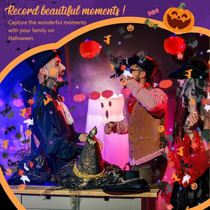 4 Pack Halloween Confetti Poppers – 12-Inch Party Poppers That Bring the Surprise to Any Halloween Celebration