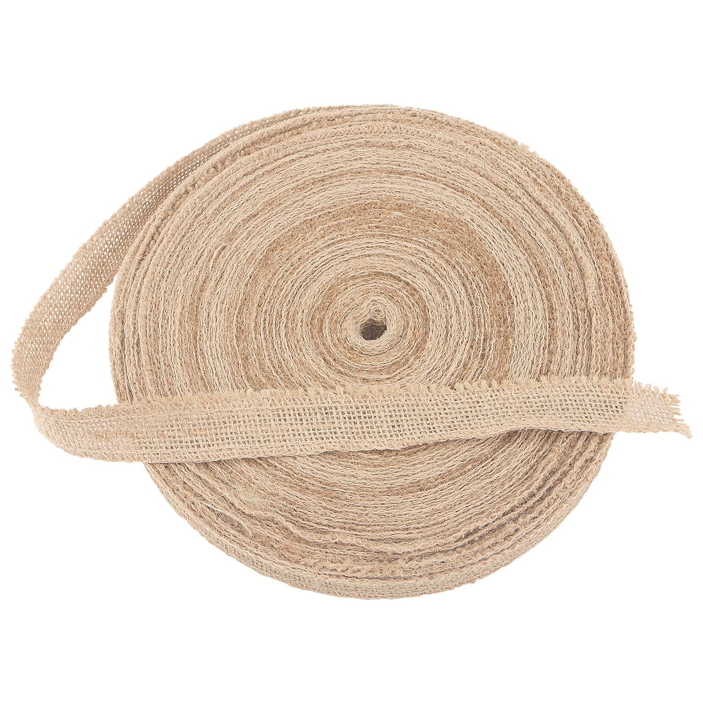 SENJEOK 82 Yard 1 Inch Burlap Ribbon Roll, Jute Fabric Crafts Ribbon for Art, DIY Crafts, Decoration
